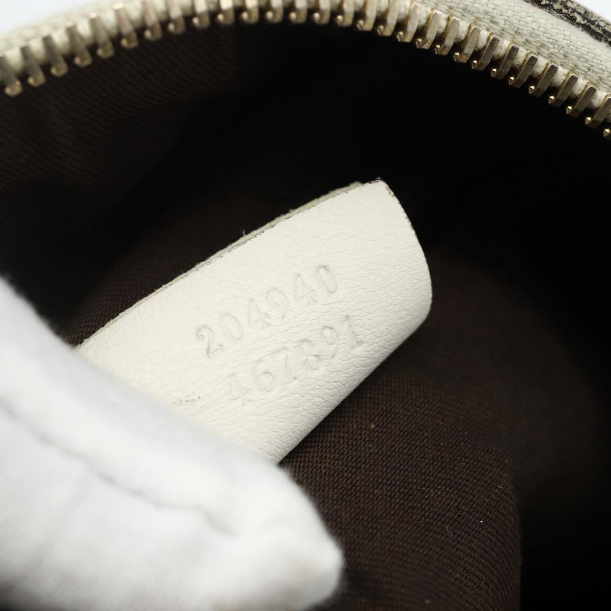 GUCCI GG Canvas Abbey Shoulder Bag Beige Gold 204940 Auth ep14172
