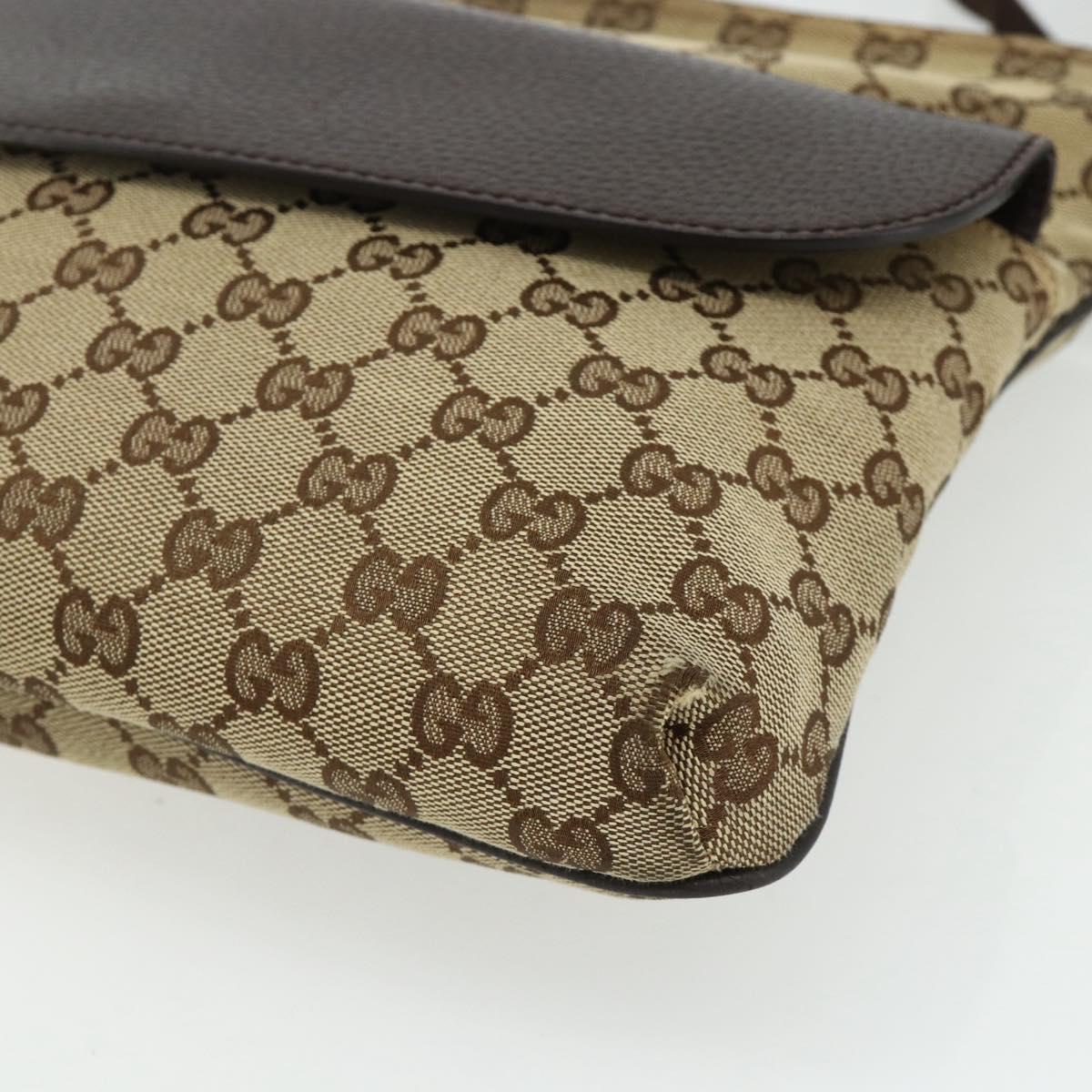 GUCCI GG Canvas Shoulder Bag Beige Brown 256100 Auth ep14187