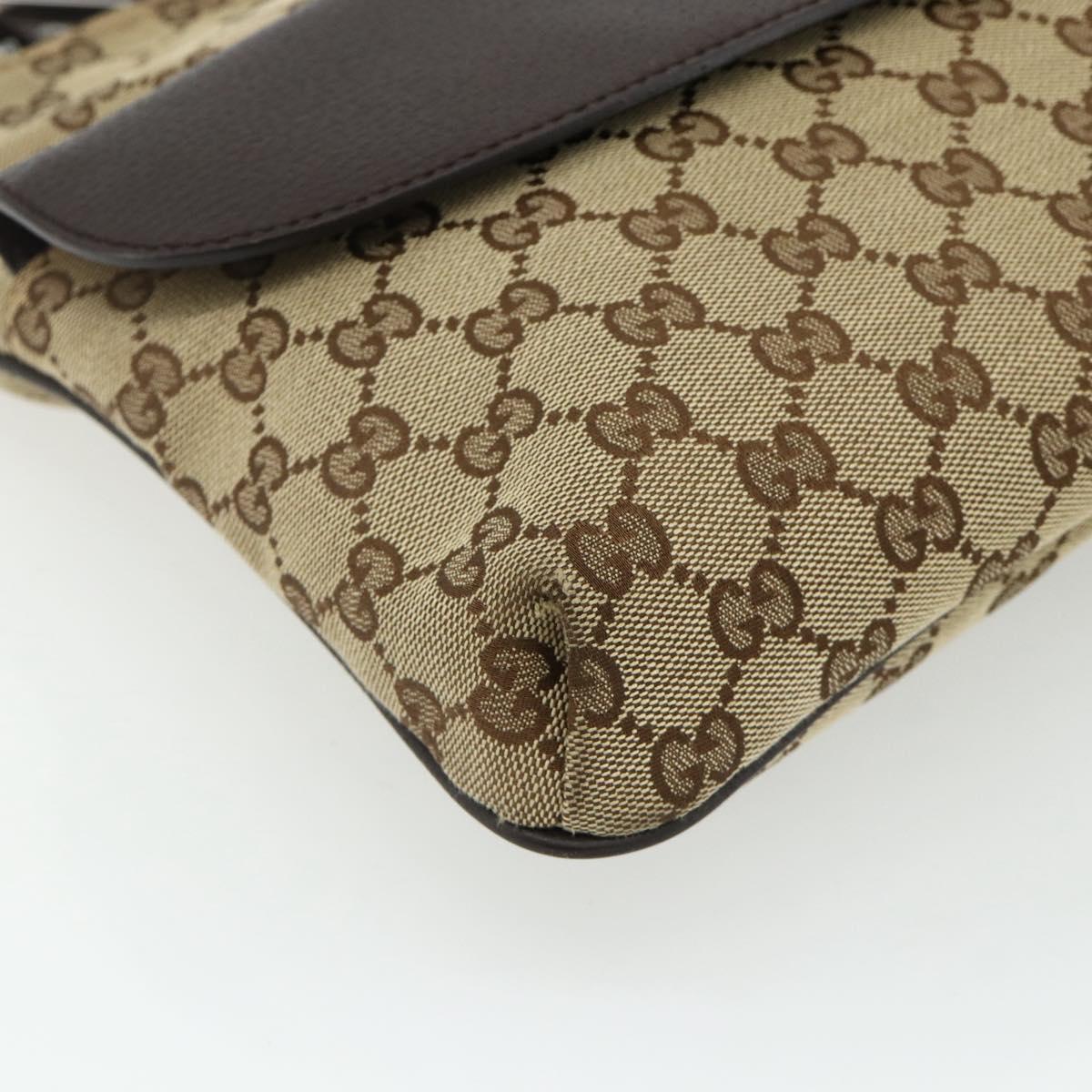 GUCCI GG Canvas Shoulder Bag Beige Brown 256100 Auth ep14187