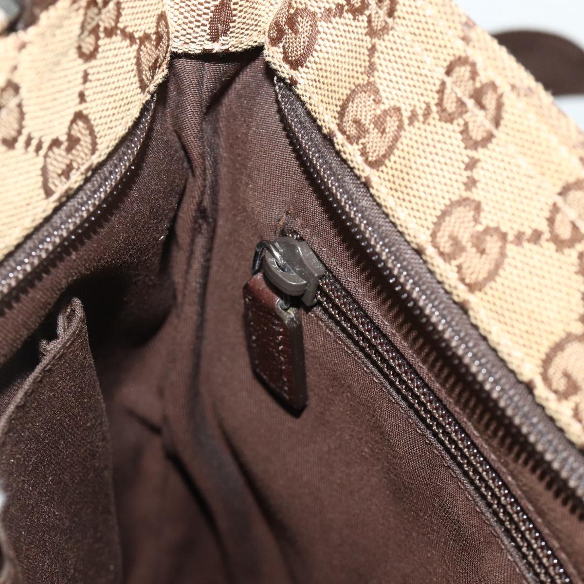 GUCCI GG Canvas Shoulder Bag Beige Brown 256100 Auth ep14187