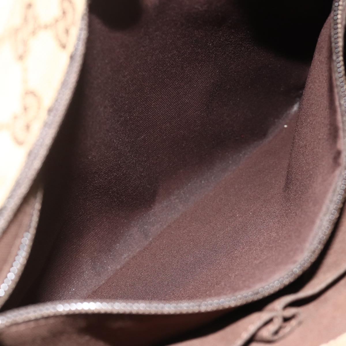 GUCCI GG Canvas Shoulder Bag Beige Brown 256100 Auth ep14187