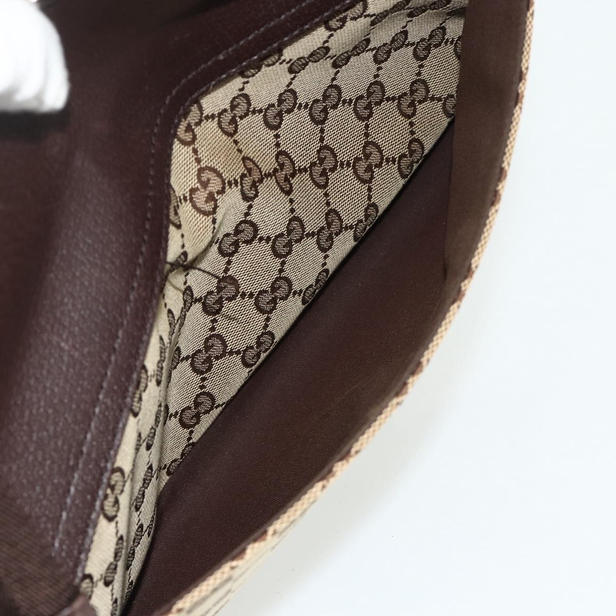 GUCCI GG Canvas Shoulder Bag Beige Brown 256100 Auth ep14187