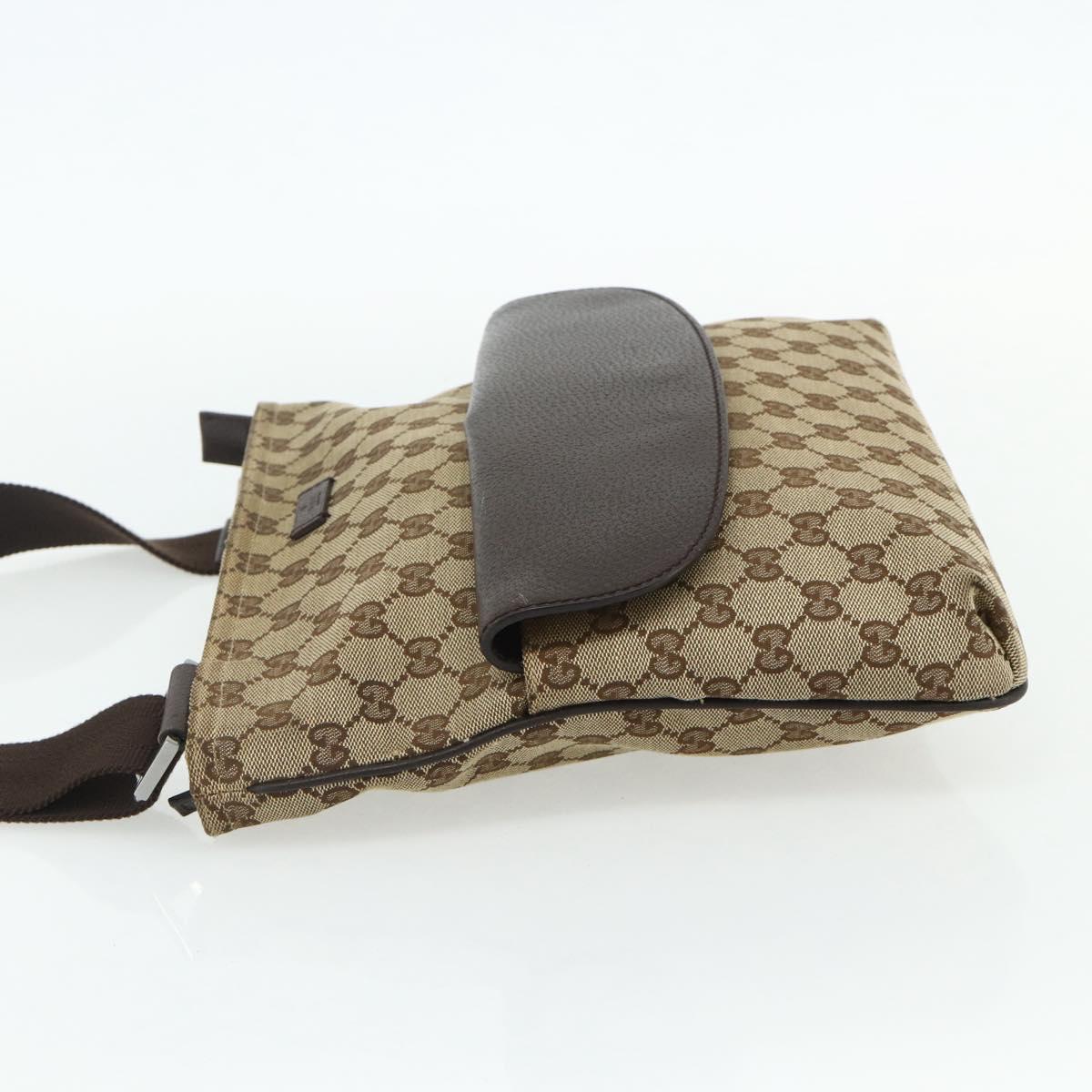 GUCCI GG Canvas Shoulder Bag Beige Brown 256100 Auth ep14187
