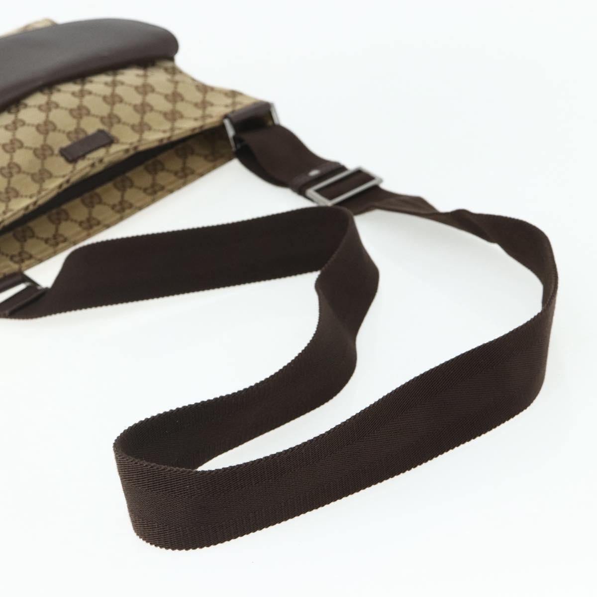GUCCI GG Canvas Shoulder Bag Beige Brown 256100 Auth ep14187