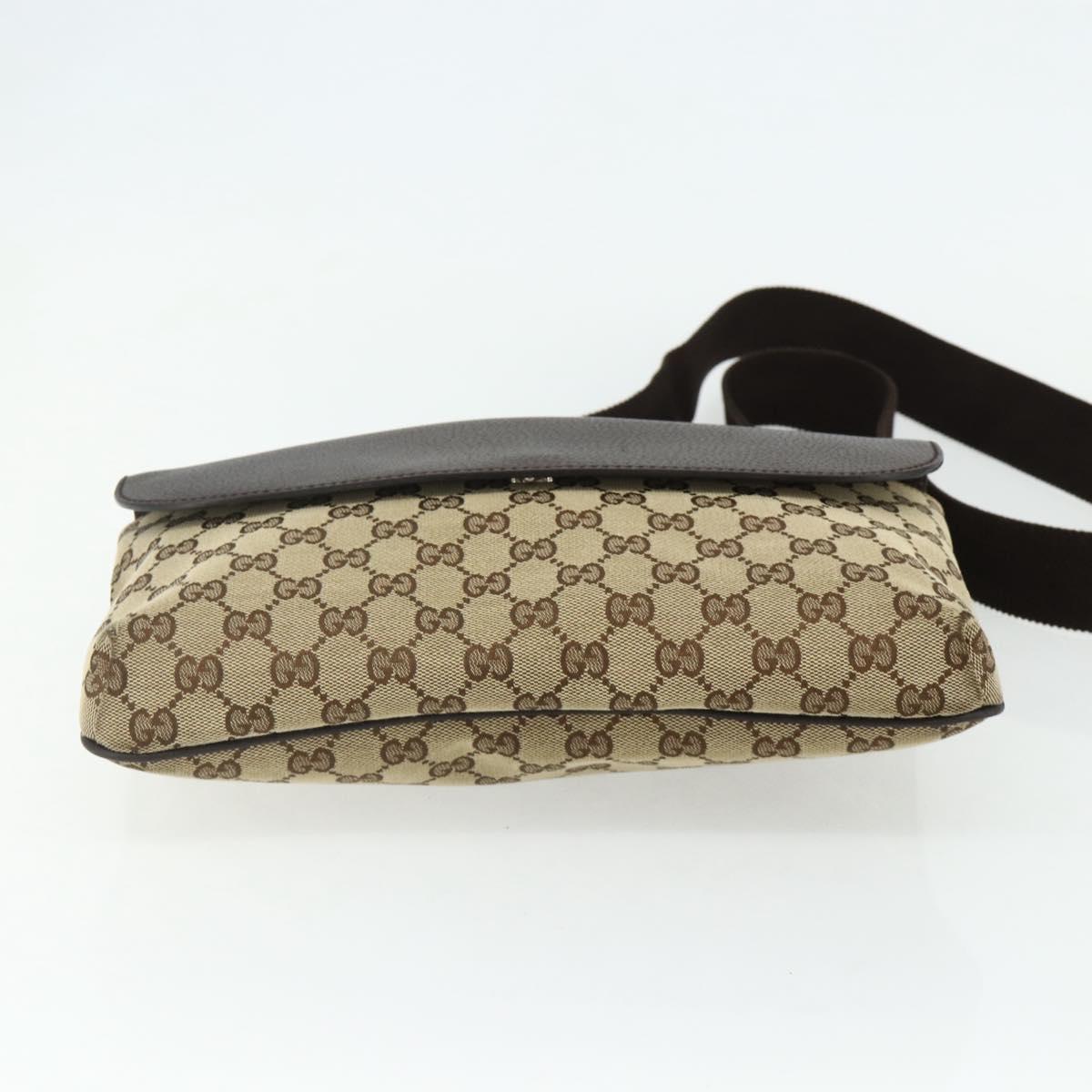 GUCCI GG Canvas Shoulder Bag Beige Brown 256100 Auth ep14187