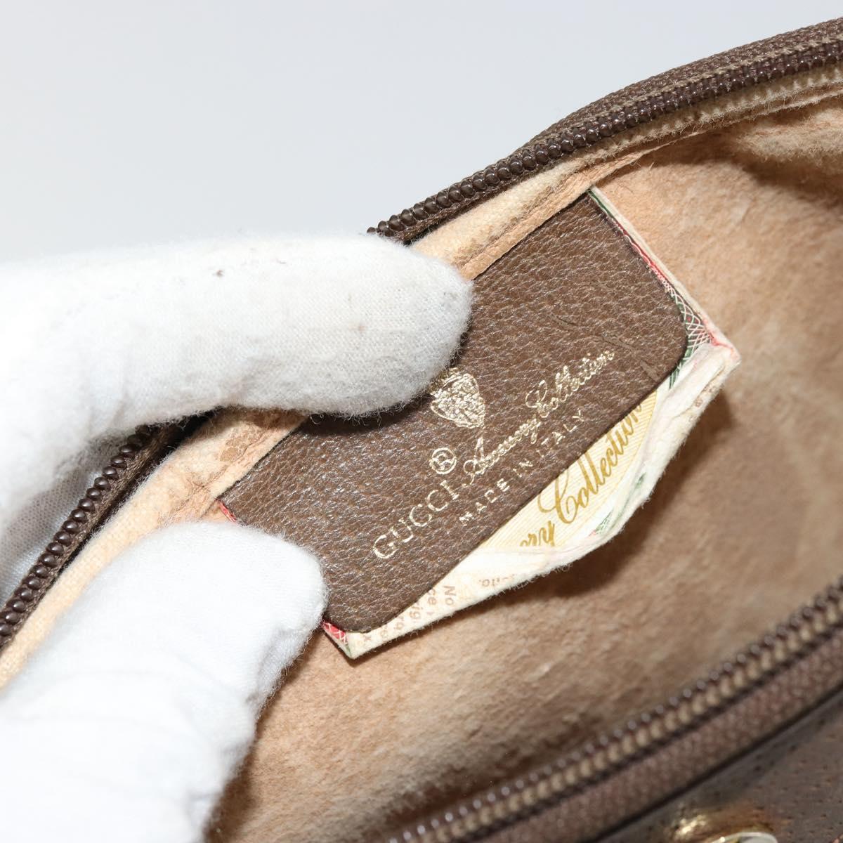GUCCI GG Supreme Shoulder Bag PVC Beige Gold 89 02 068 Auth ep14193
