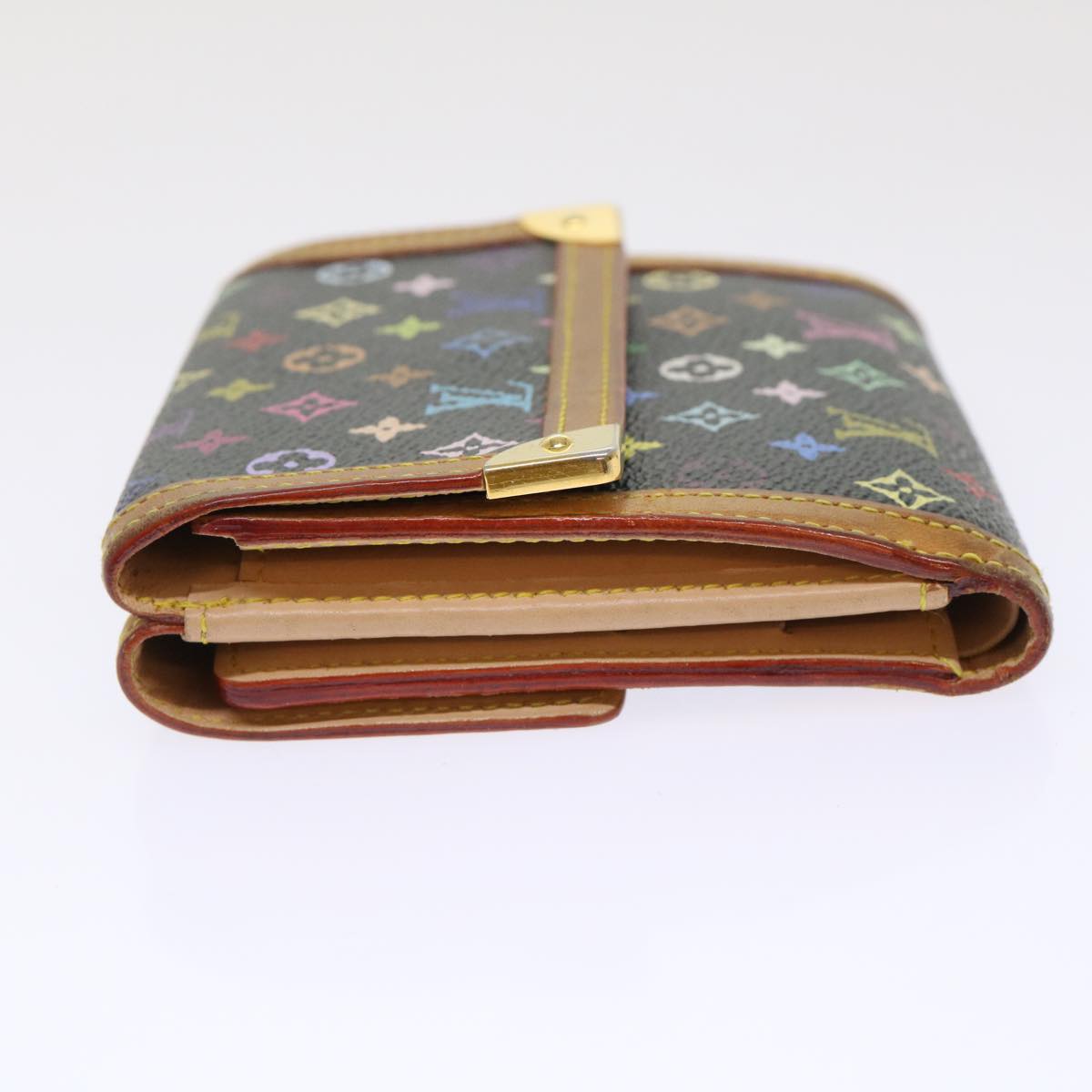 LOUIS VUITTON Multicolor Porte Monnaie Billets Cartes Credit M92984 Auth ep1420