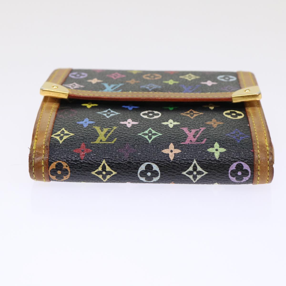 LOUIS VUITTON Multicolor Porte Monnaie Billets Cartes Credit M92984 Auth ep1420