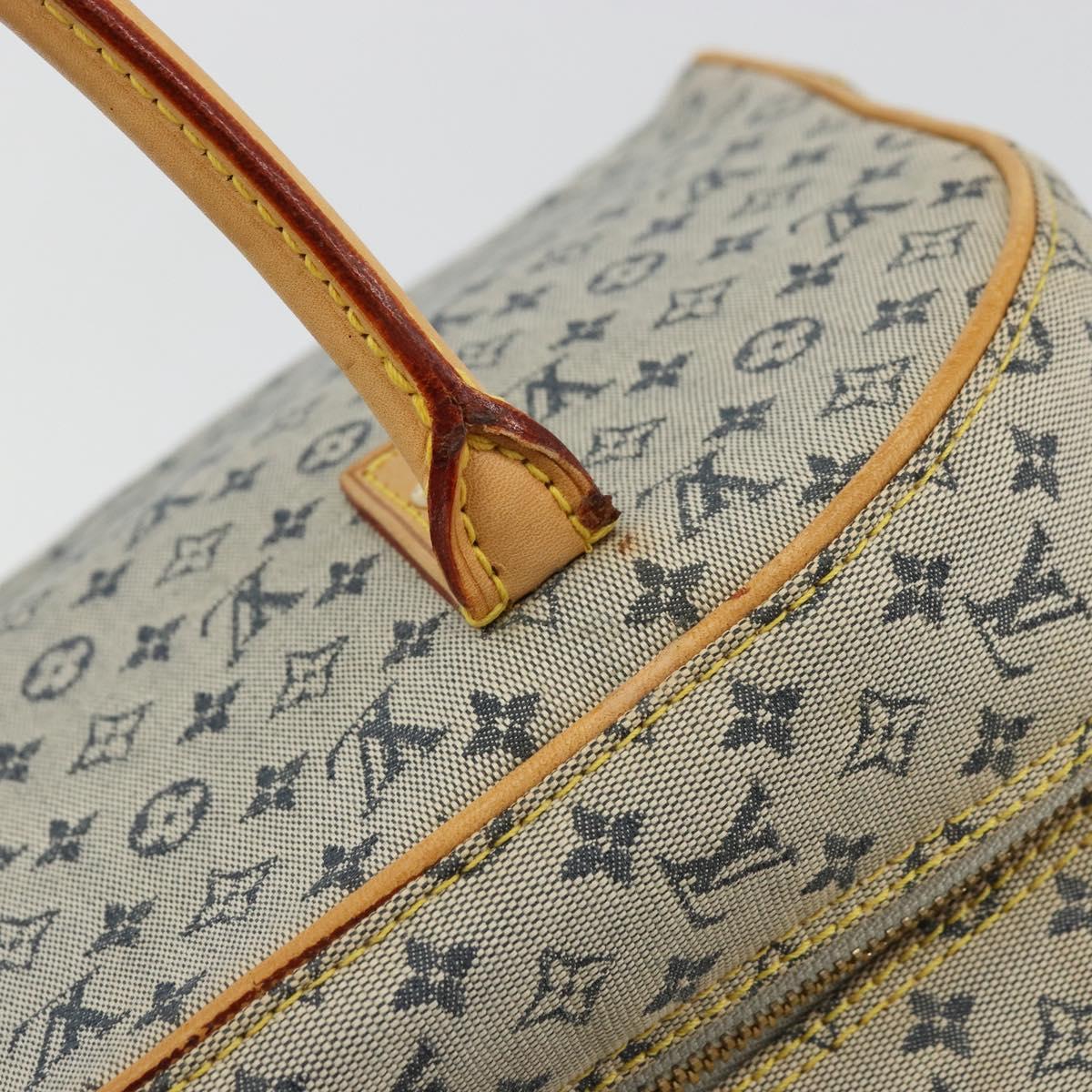 LOUIS VUITTON Monogram Mini Marie Hand Bag Blue M92003 LV Auth ep14206