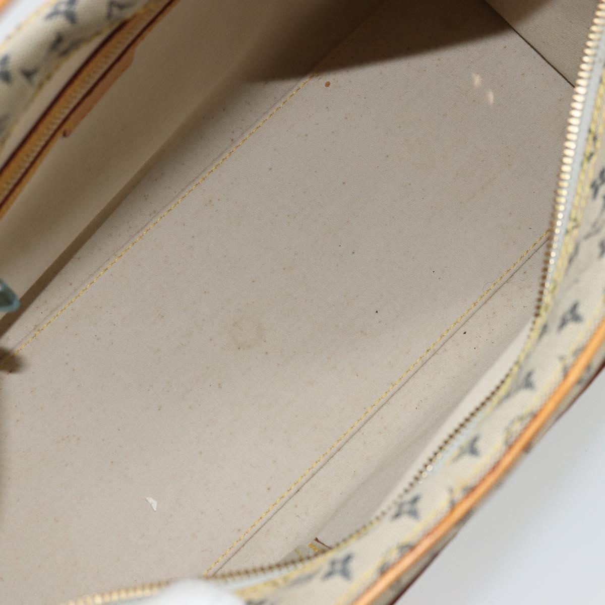 LOUIS VUITTON Monogram Mini Marie Hand Bag Blue M92003 LV Auth ep14206