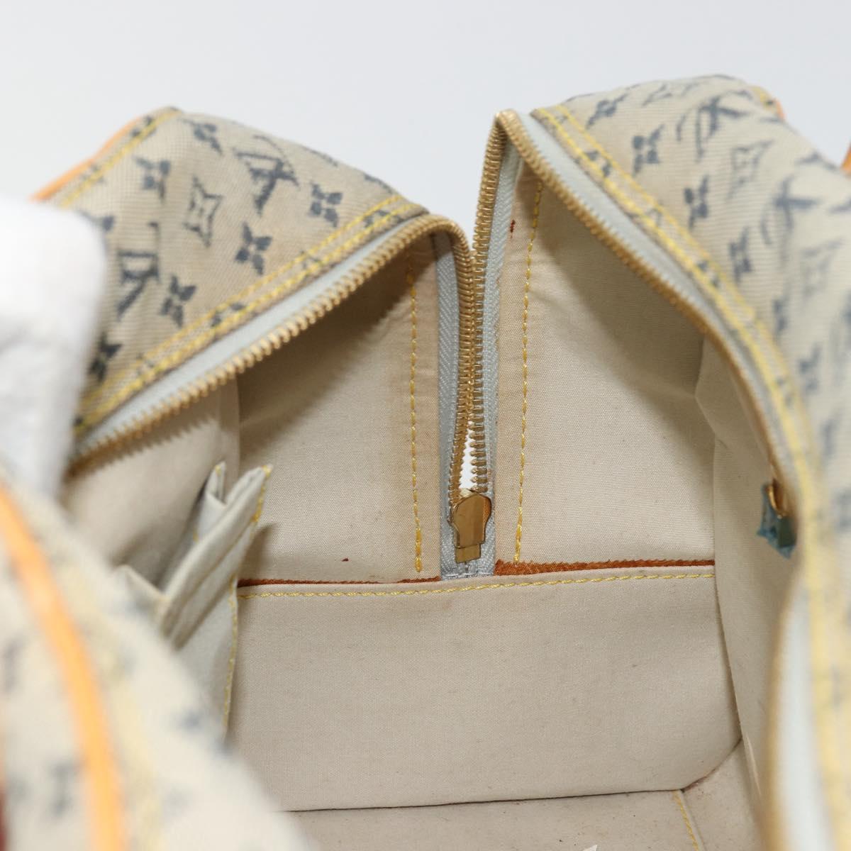 LOUIS VUITTON Monogram Mini Marie Hand Bag Blue M92003 LV Auth ep14206