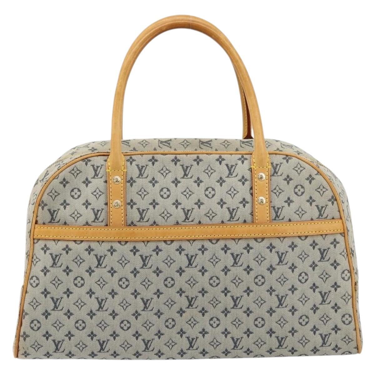 LOUIS VUITTON Monogram Mini Marie Hand Bag Blue M92003 LV Auth ep14206