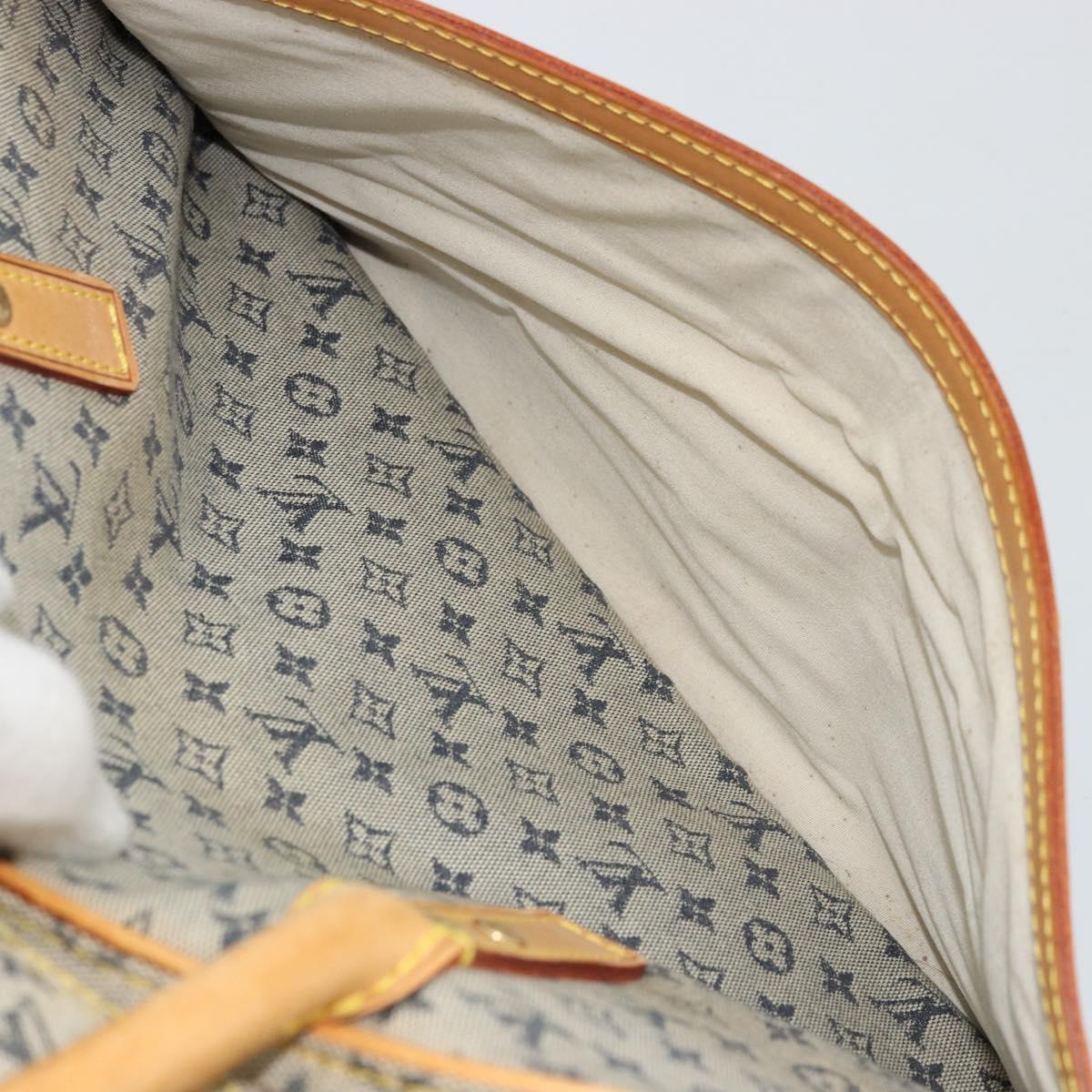LOUIS VUITTON Monogram Mini Marie Hand Bag Blue M92003 LV Auth ep14206