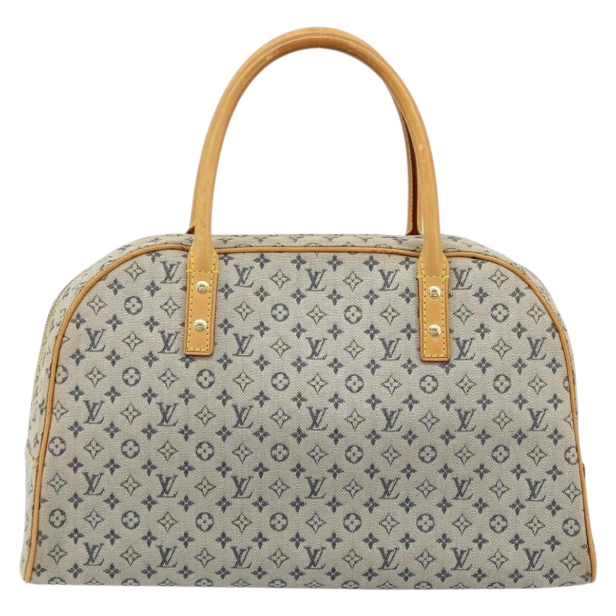 LOUIS VUITTON Monogram Mini Marie Hand Bag Blue M92003 LV Auth ep14206