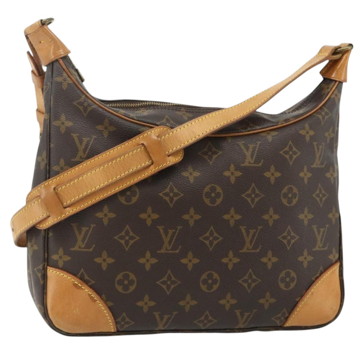 LOUIS VUITTON Monogram Boulogne 30 Shoulder Bag M51265 LV Auth ep14210