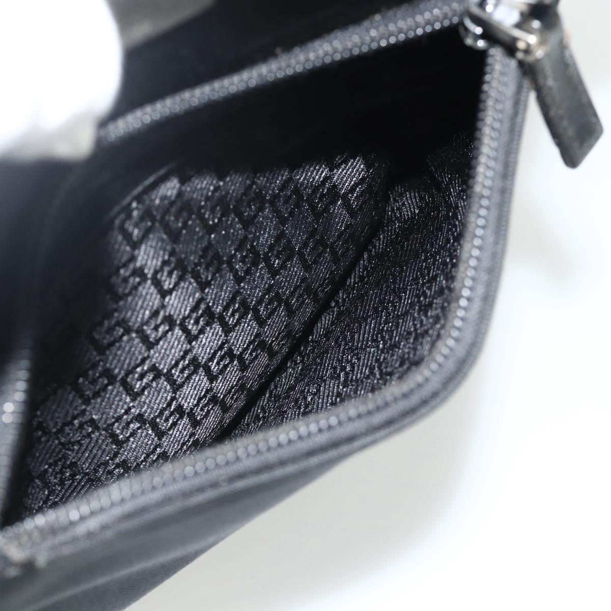GUCCI Shoulder Bag Nylon Black Silver 018 1612 Auth ep14214