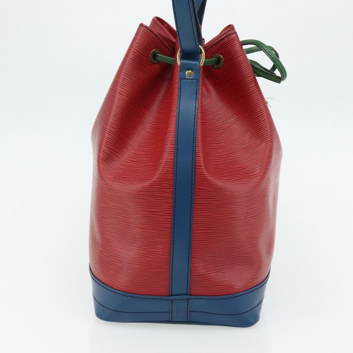 LOUIS VUITTON Epi Noe Shoulder Bag Tricolor Red Blue M44084 LV Auth ep14220