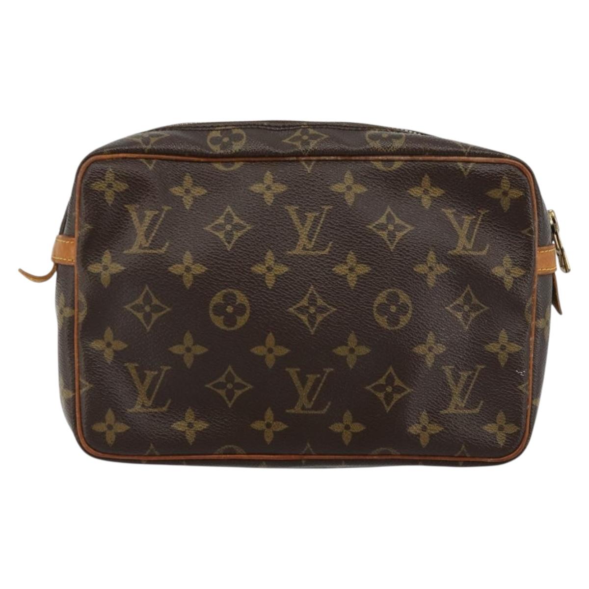 LOUIS VUITTON Monogram Compiegne 23 Clutch Bag M51847 LV Auth ep14240