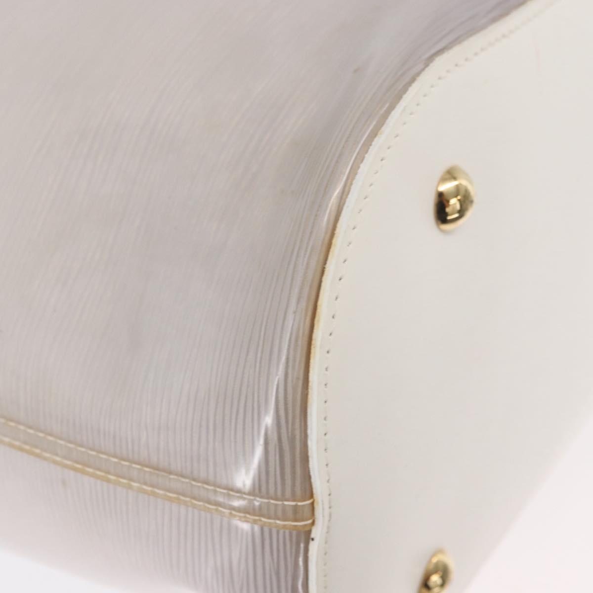 LOUIS VUITTON Epi Plage Lagoon Bay Tote Bag White Clear M92151 LV Auth ep14269
