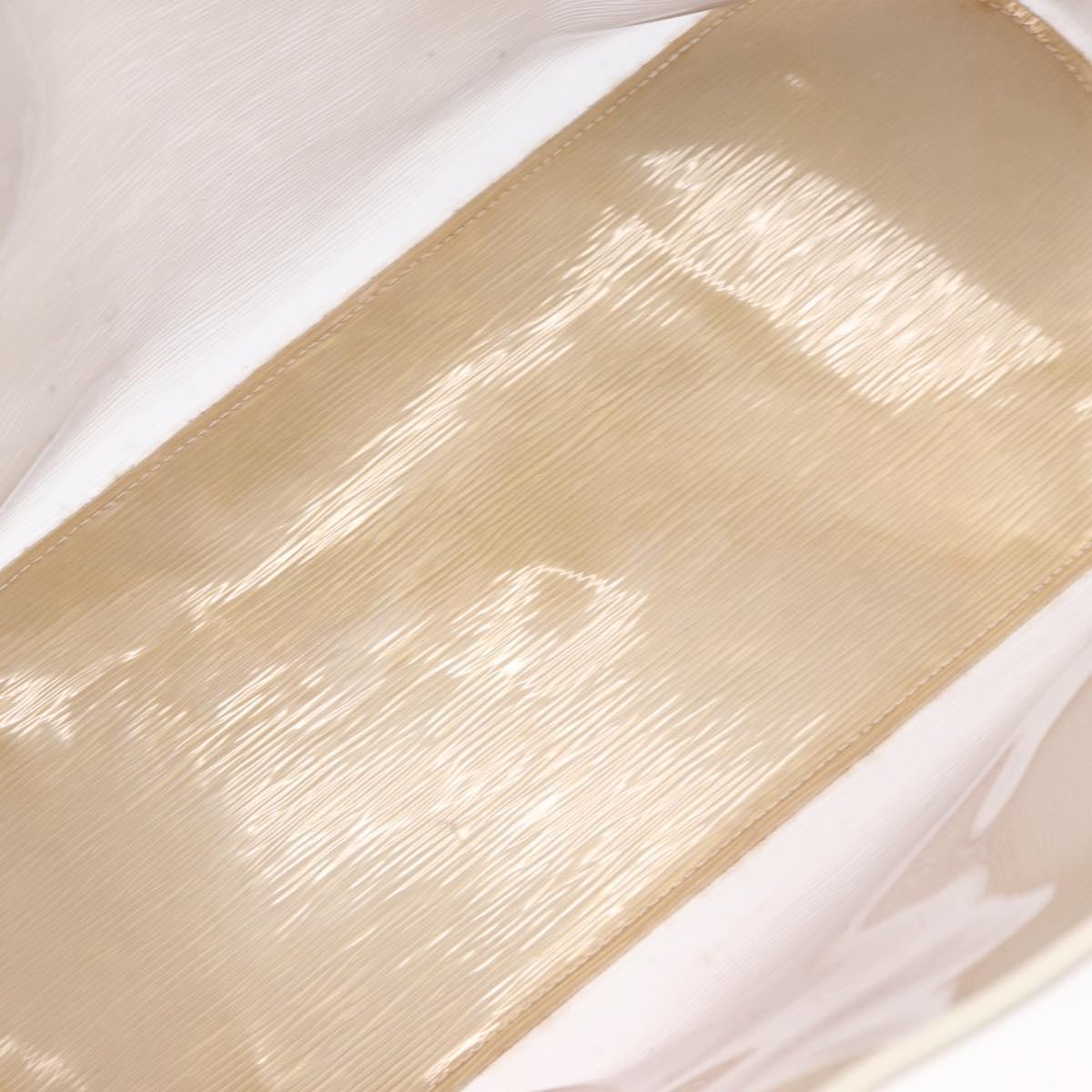 LOUIS VUITTON Epi Plage Lagoon Bay Tote Bag White Clear M92151 LV Auth ep14269