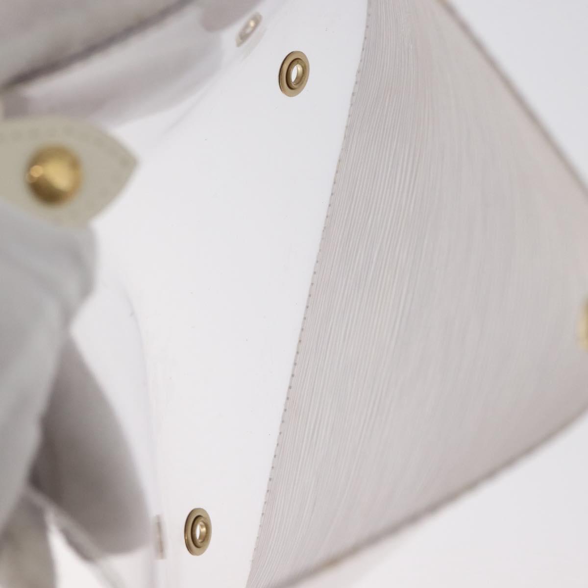 LOUIS VUITTON Epi Plage Lagoon Bay Tote Bag White Clear M92151 LV Auth ep14269