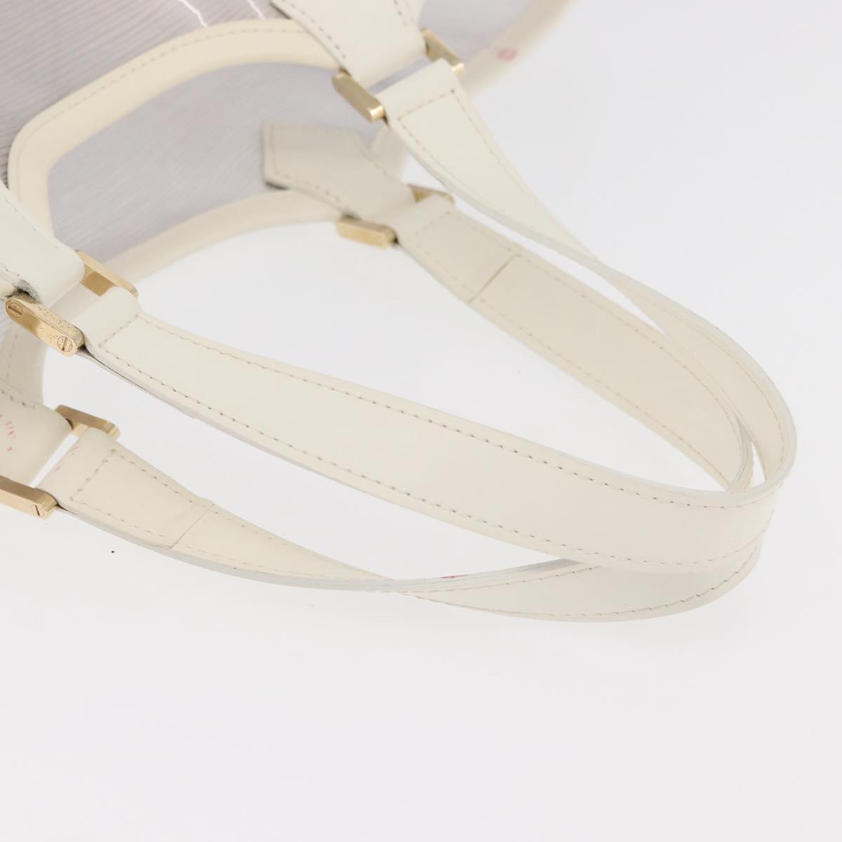LOUIS VUITTON Epi Plage Lagoon Bay Tote Bag White Clear M92151 LV Auth ep14269