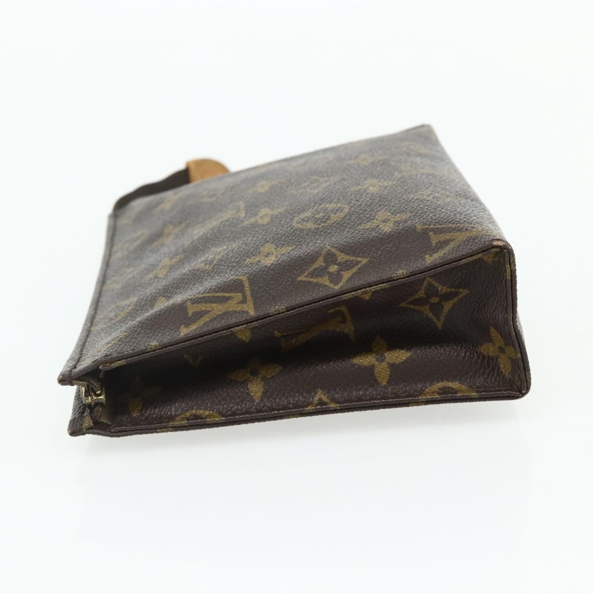 LOUIS VUITTON Monogram Poche Toilette 19 Pouch M47544 LV Auth ep14279