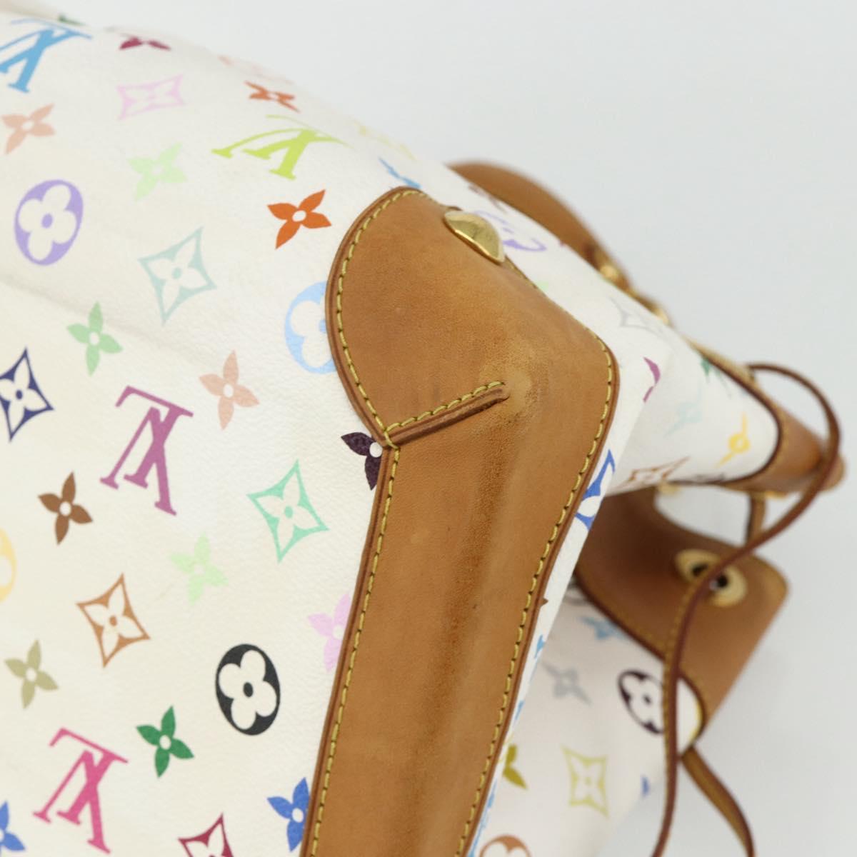 LOUIS VUITTON Monogram Multicolor Ursula Tote Bag White M40123 LV Auth ep14291V