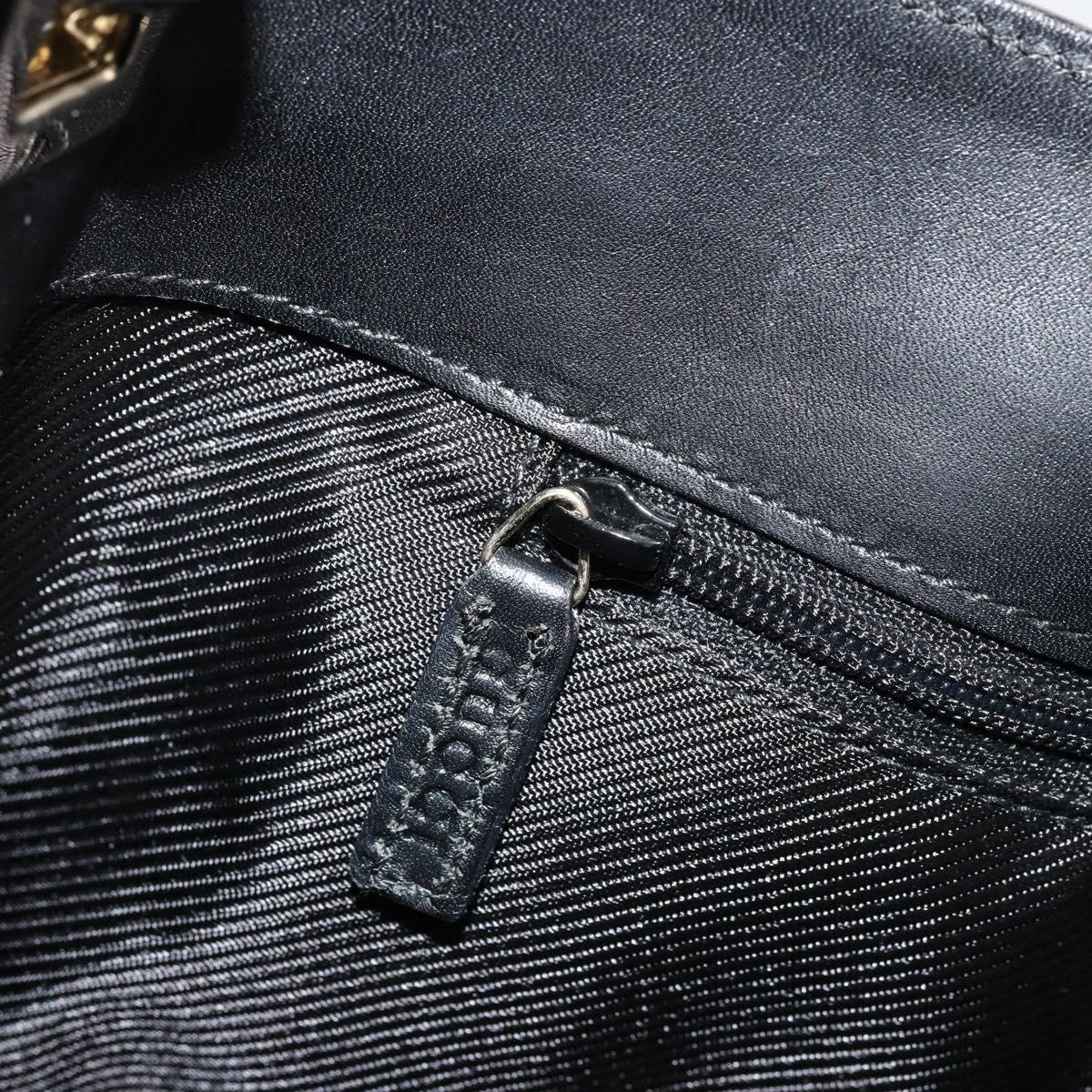 GUCCI GG Canvas Shoulder Bag Black Gold 001 4231 Auth ep14295A