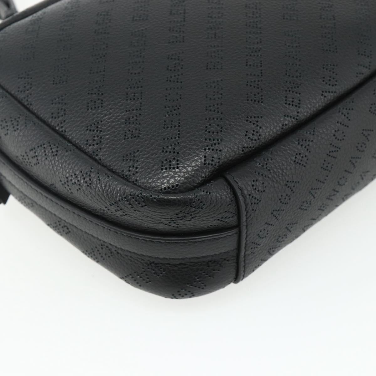 BALENCIAGA Every Day Shoulder Bag Leather Black 679267 Auth ep14300V