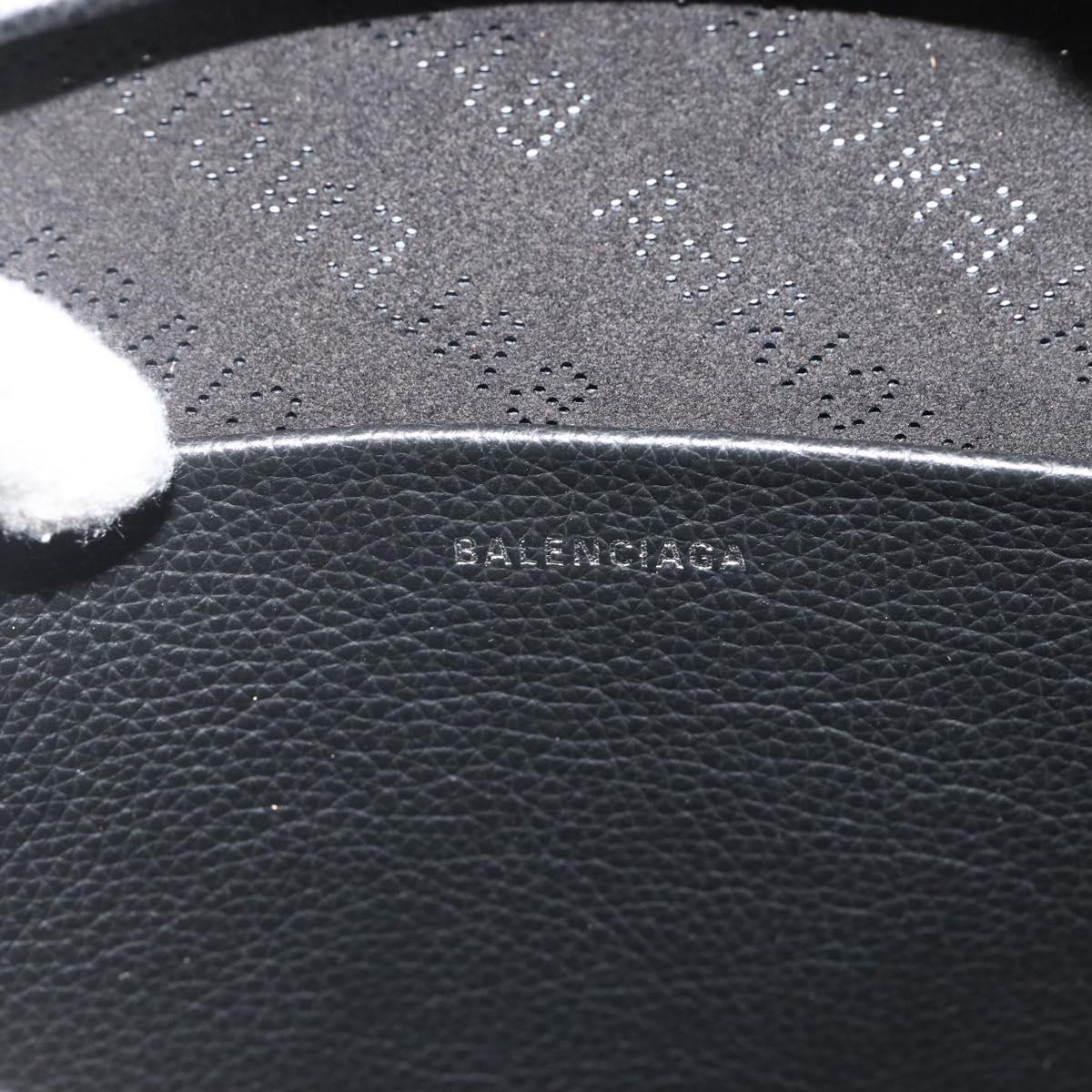 BALENCIAGA Every Day Shoulder Bag Leather Black 679267 Auth ep14300V