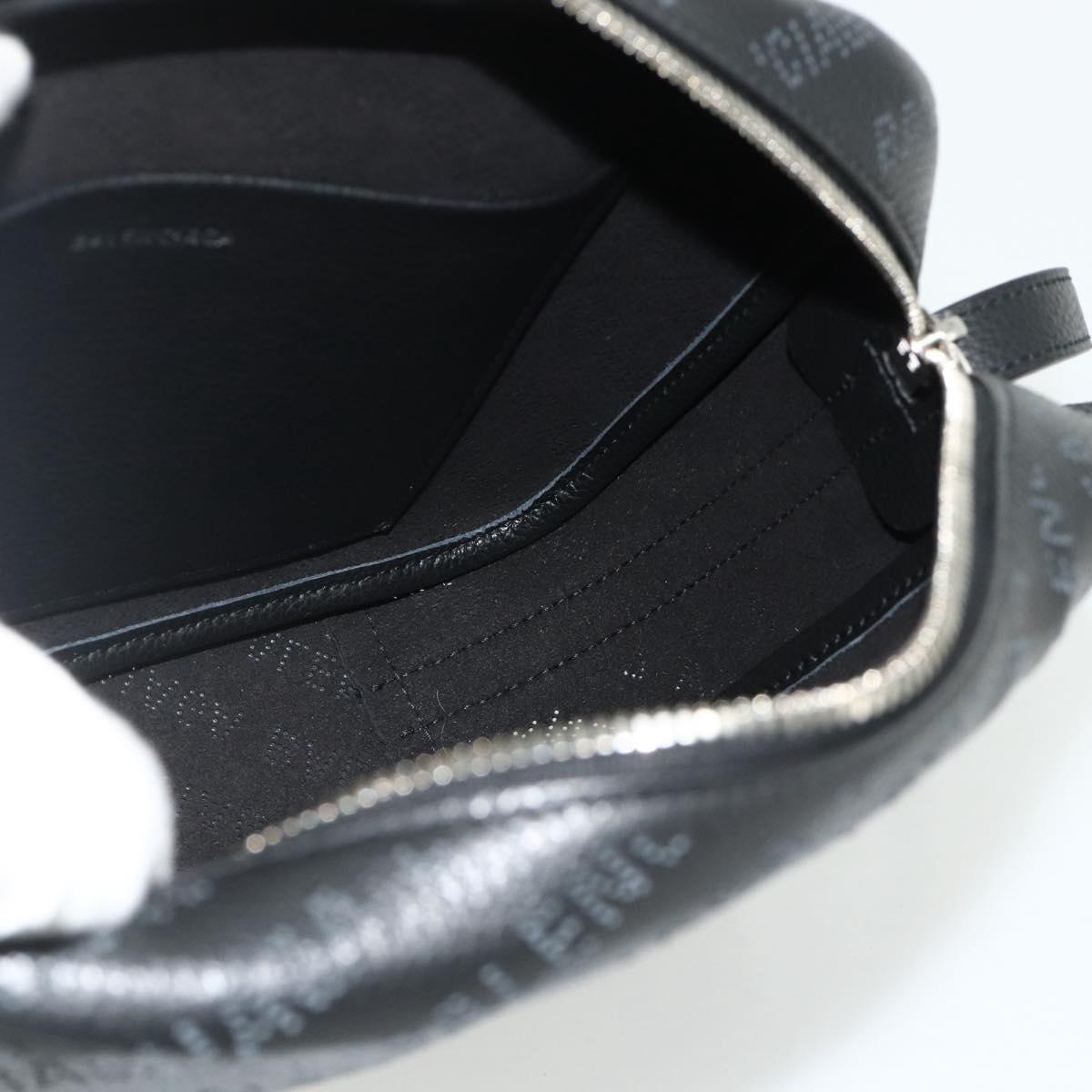 BALENCIAGA Every Day Shoulder Bag Leather Black 679267 Auth ep14300V
