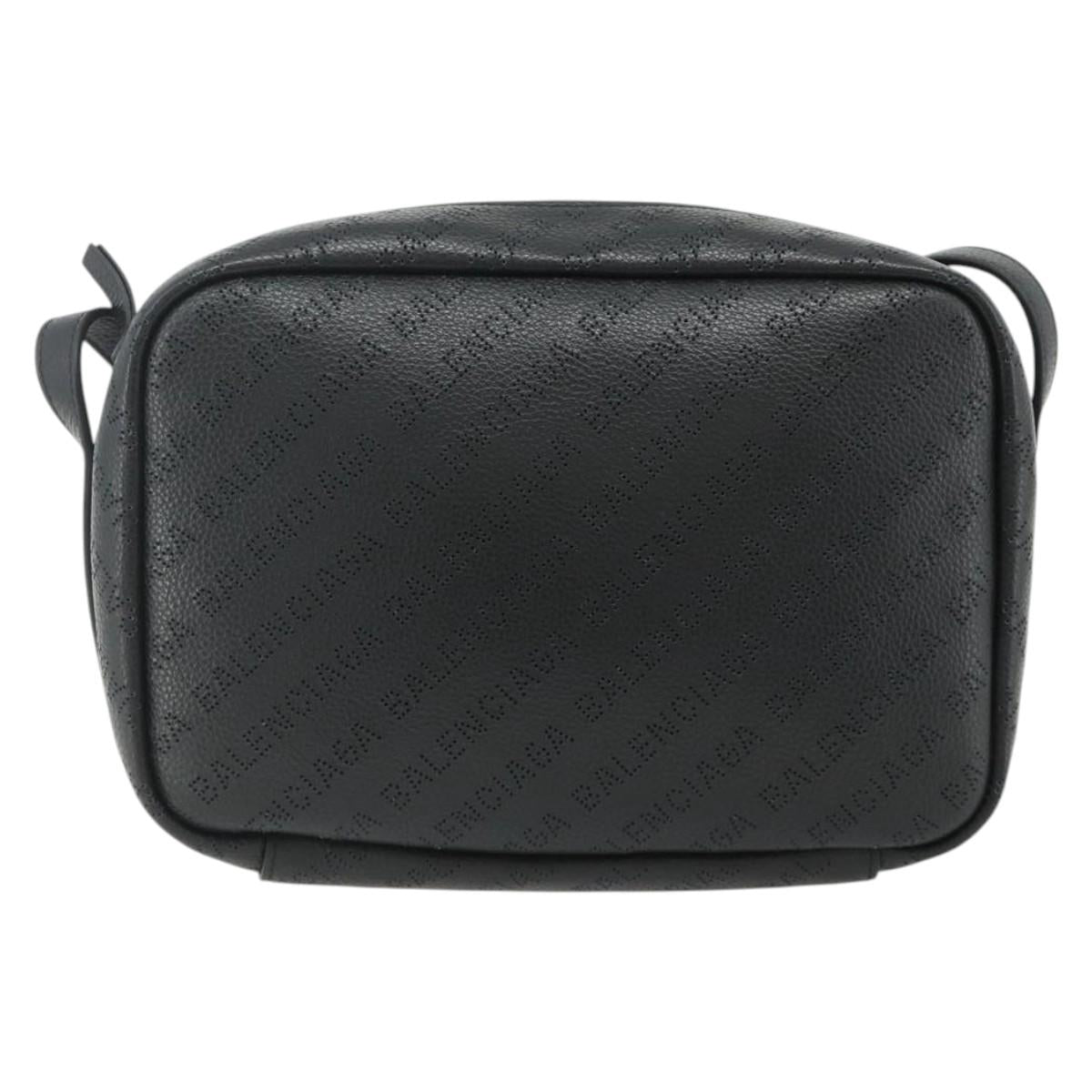 BALENCIAGA Every Day Shoulder Bag Leather Black 679267 Auth ep14300V