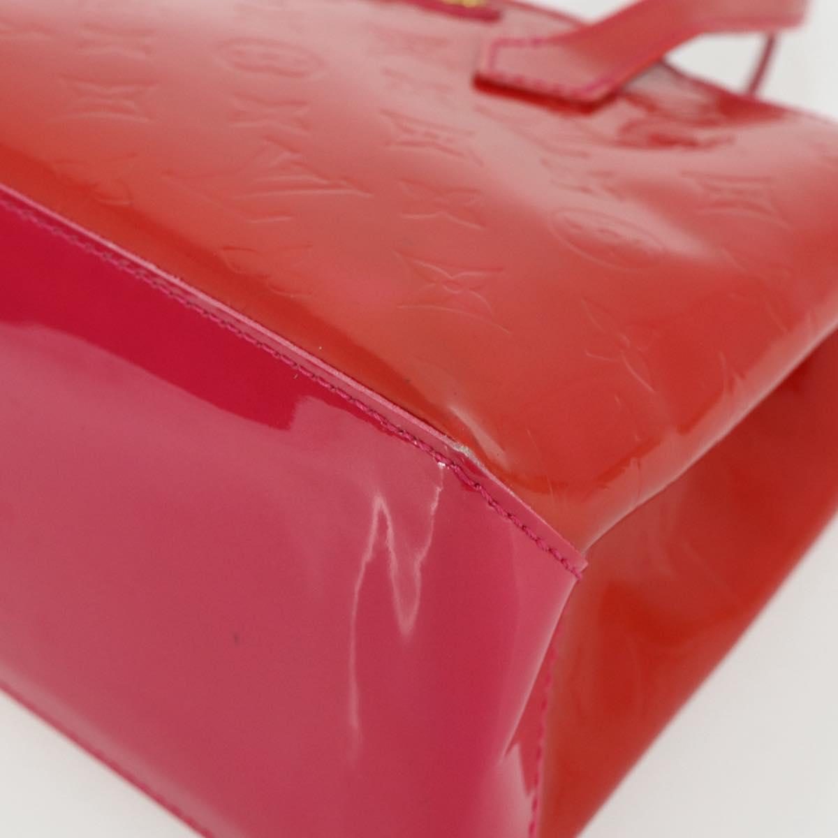 LOUIS VUITTON Monogram Vernis Wilshire PM Hand Bag Rose Pop M93643 Auth ep14308