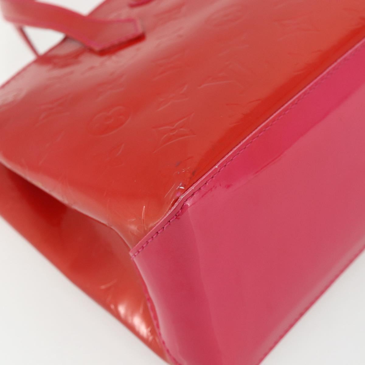 LOUIS VUITTON Monogram Vernis Wilshire PM Hand Bag Rose Pop M93643 Auth ep14308