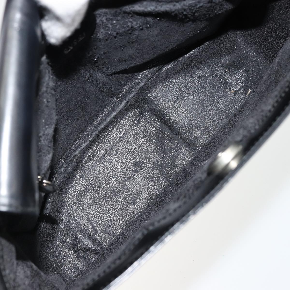 GUCCI Shoulder Bag Patent leather Black Silver 000 0506 1013 Auth ep14311