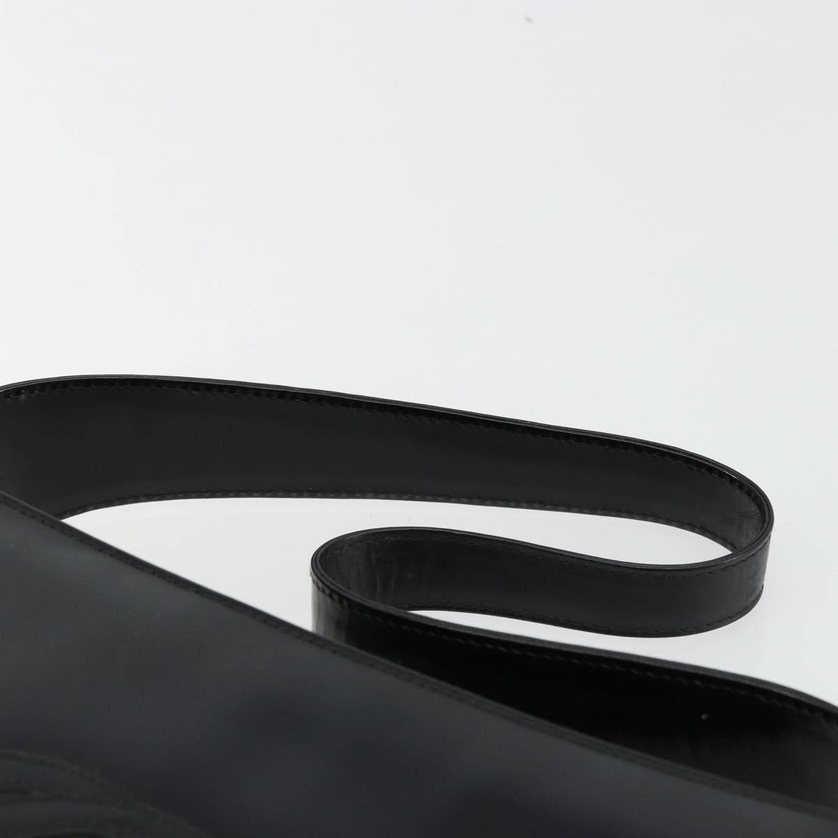 GUCCI Shoulder Bag Patent leather Black Silver 000 0506 1013 Auth ep14311