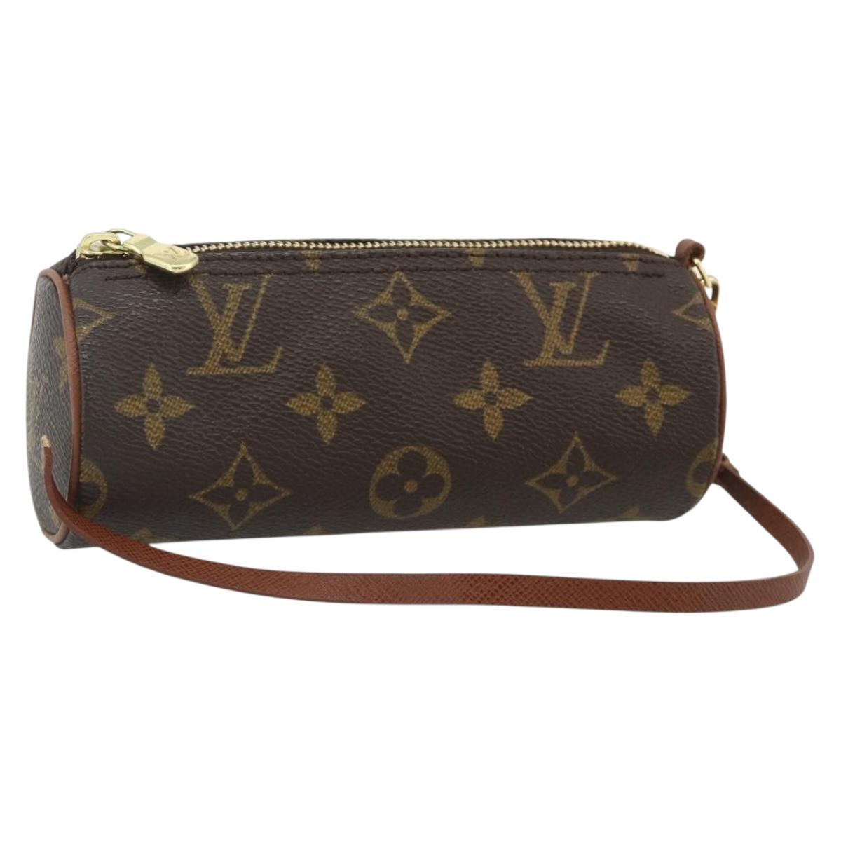 LOUIS VUITTON Monogram Papillon Pouch LV Auth ep14315