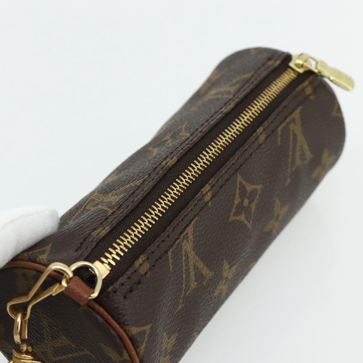 LOUIS VUITTON Monogram Papillon Pouch LV Auth ep14315
