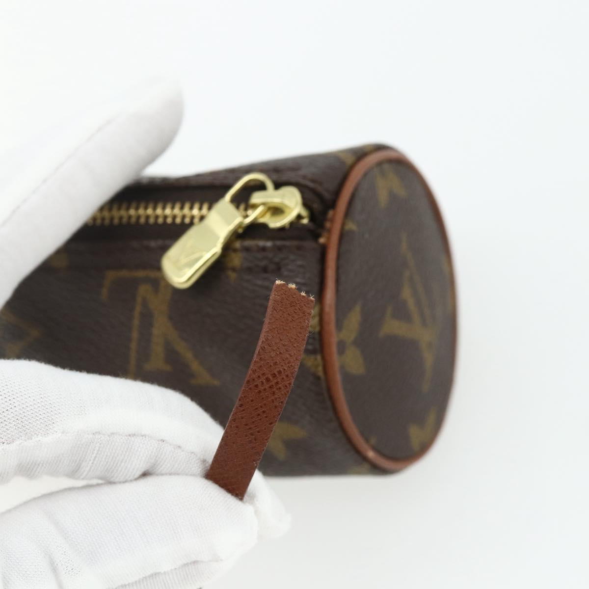 LOUIS VUITTON Monogram Papillon Pouch LV Auth ep14315