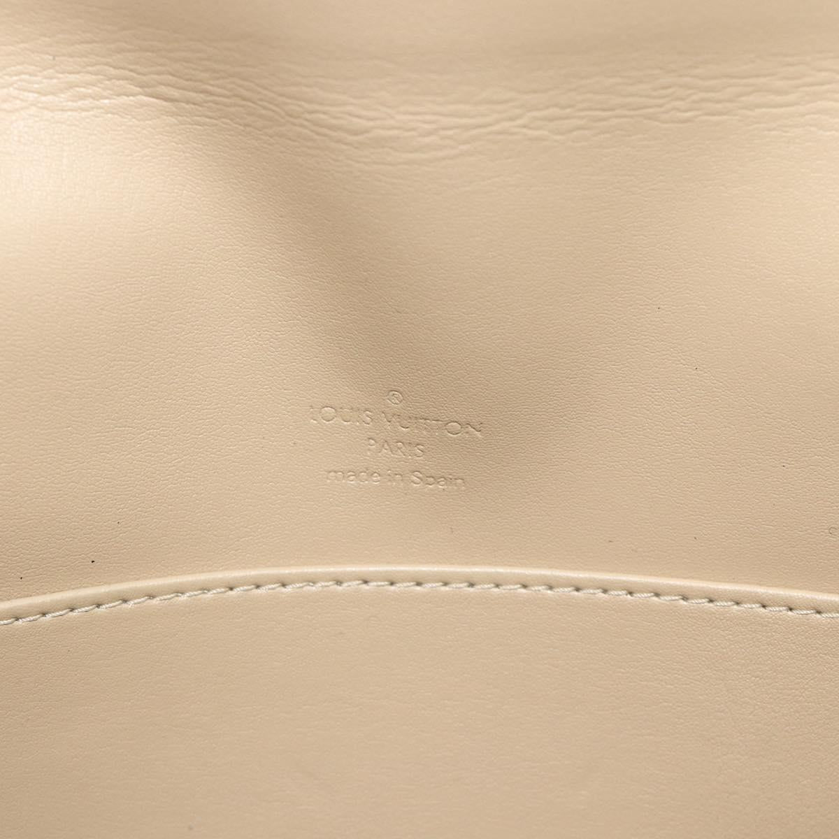 LOUIS VUITTON Monogram Vernis Thompson Street Bag Beige M91301 LV Auth ep14322