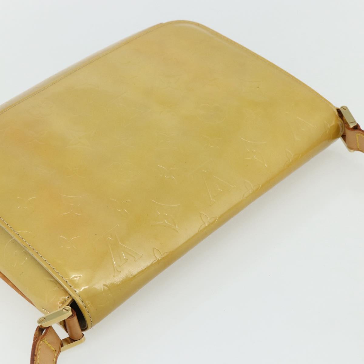 LOUIS VUITTON Monogram Vernis Thompson Street Bag Beige M91301 LV Auth ep14322
