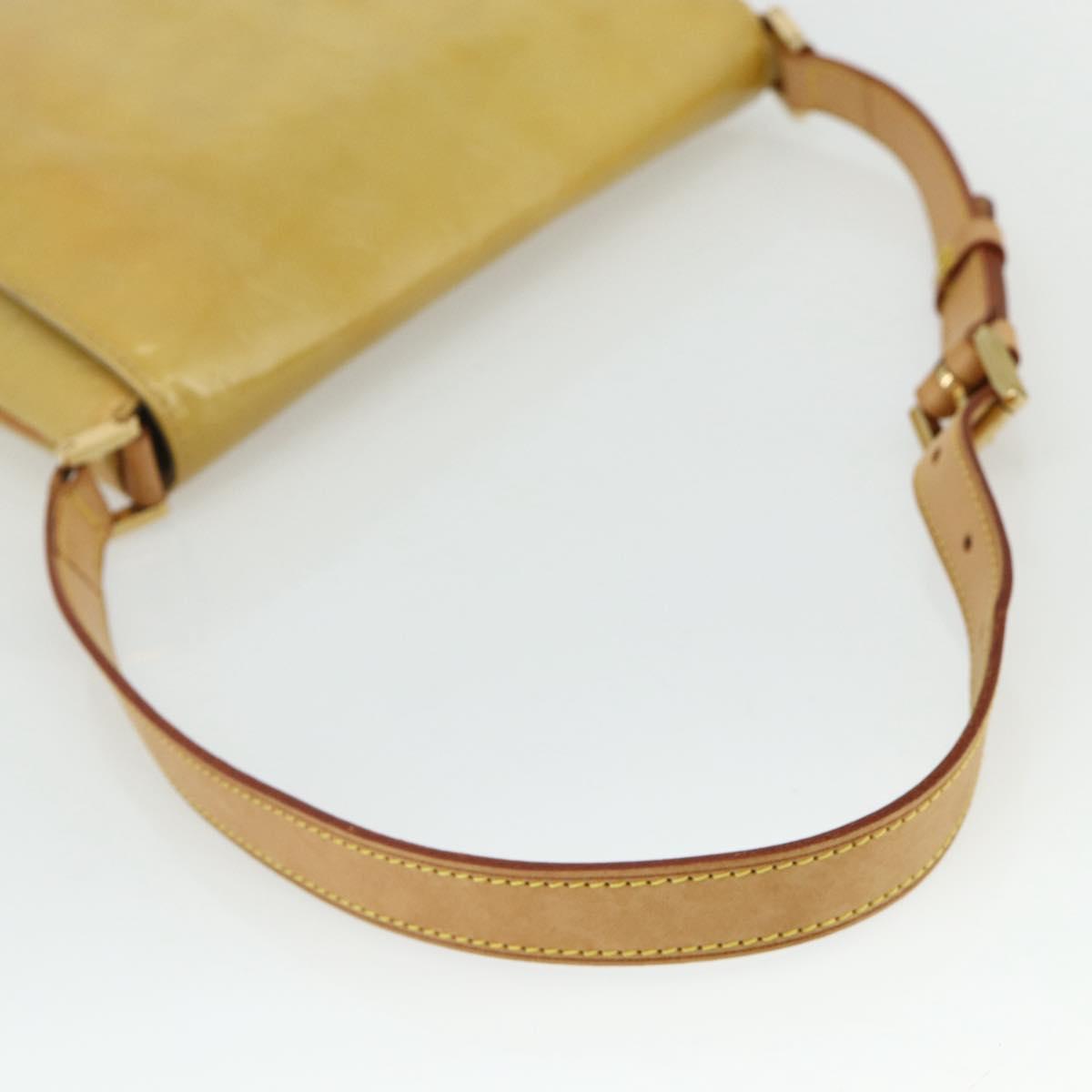 LOUIS VUITTON Monogram Vernis Thompson Street Bag Beige M91301 LV Auth ep14322