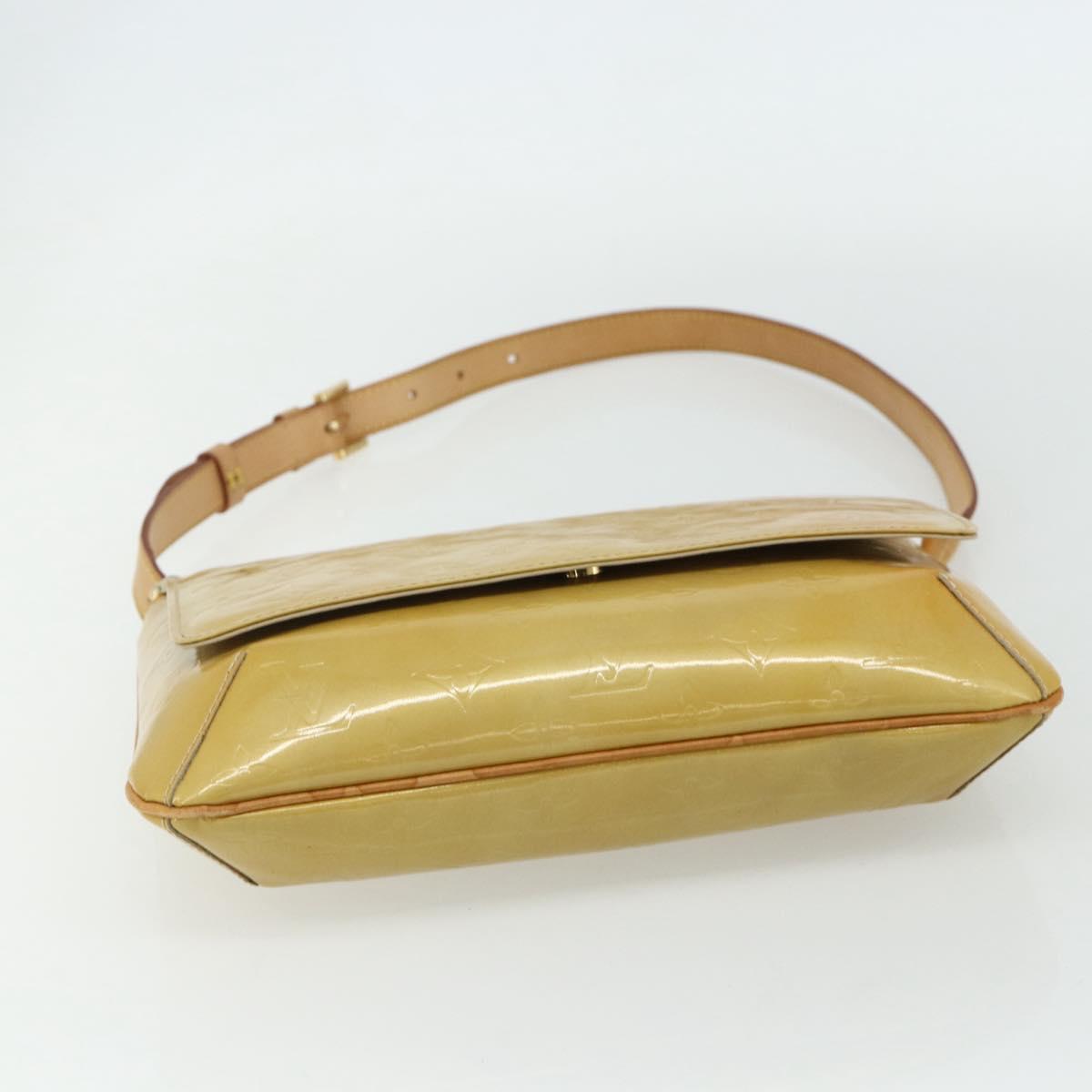 LOUIS VUITTON Monogram Vernis Thompson Street Bag Beige M91301 LV Auth ep14322