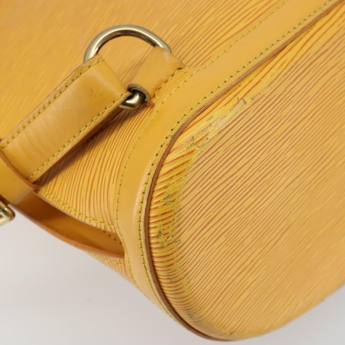 LOUIS VUITTON Epi Coblanc Shoulder Bag Yellow M52293 LV Auth ep14324A