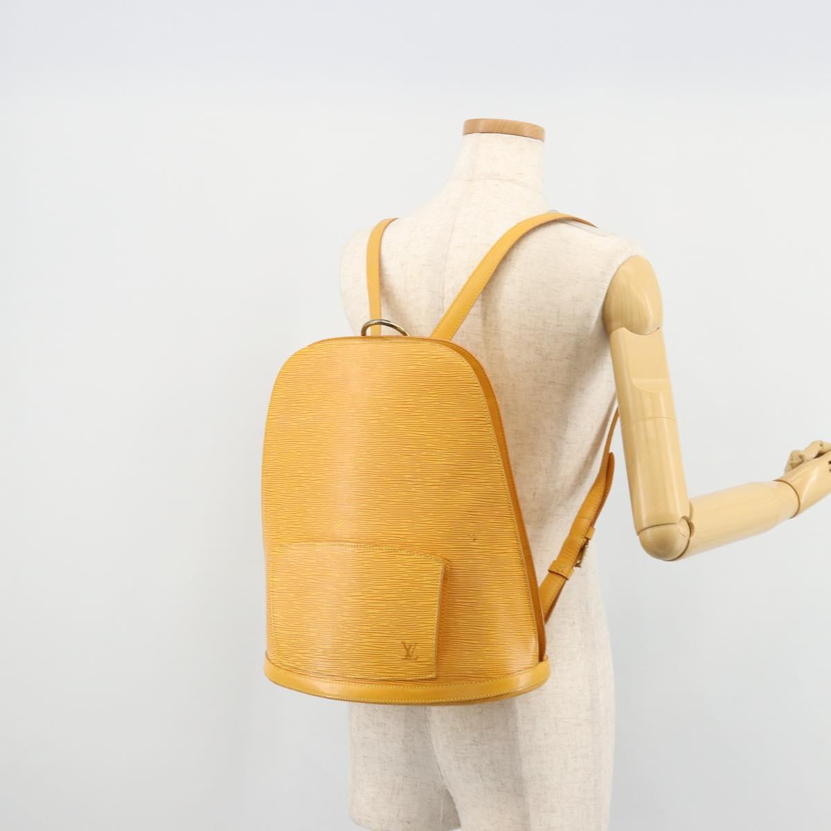 LOUIS VUITTON Epi Coblanc Shoulder Bag Yellow M52293 LV Auth ep14324A