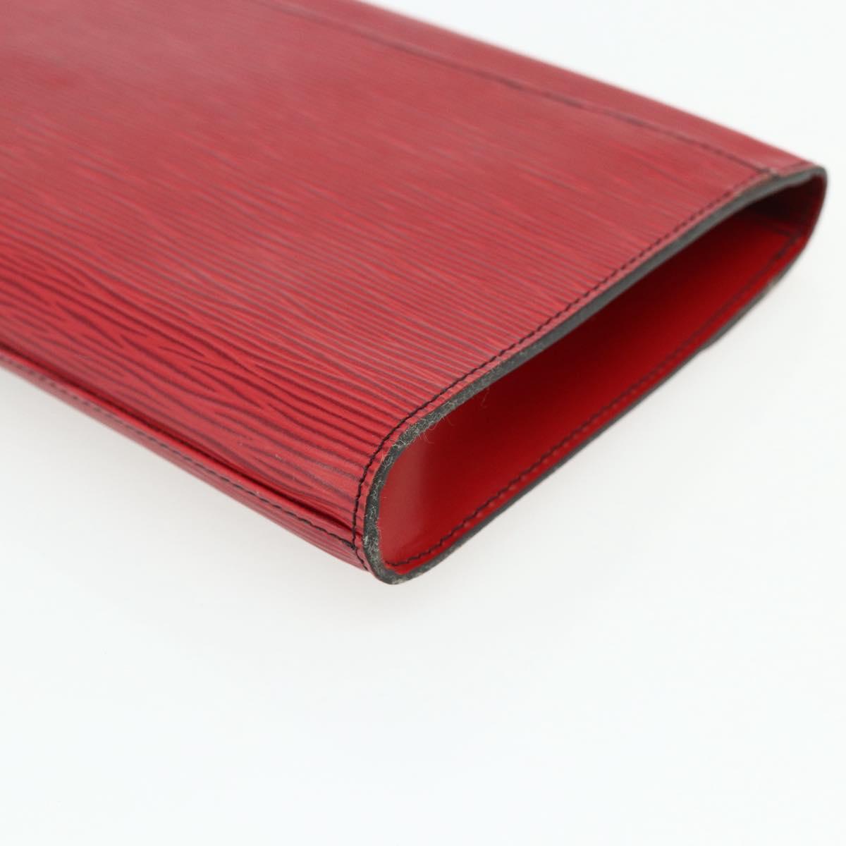 LOUIS VUITTON Epi Art Deco Clutch Bag Red M52637 LV Auth ep14325