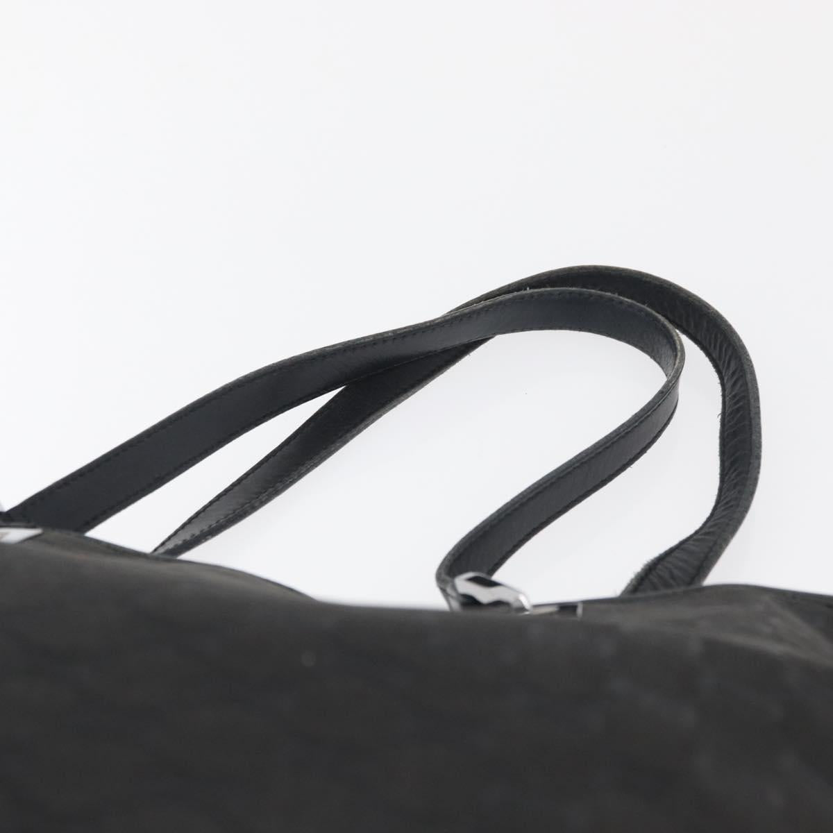 GUCCI GG Canvas Hand Bag Black Silver 31243 Auth ep14335