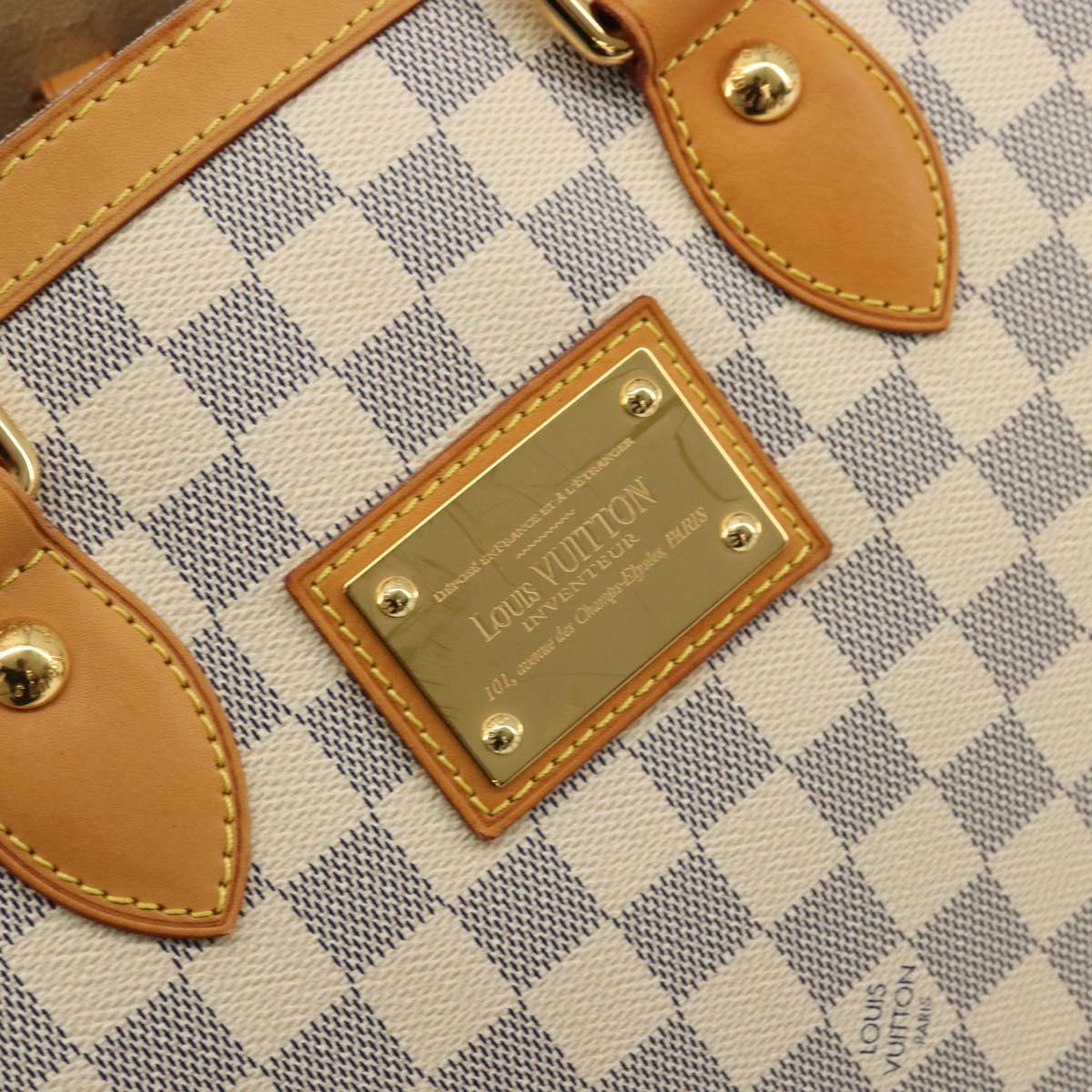 LOUIS VUITTON Damier Azur Hampstead PM Tote Bag N51207 LV Auth ep14336A