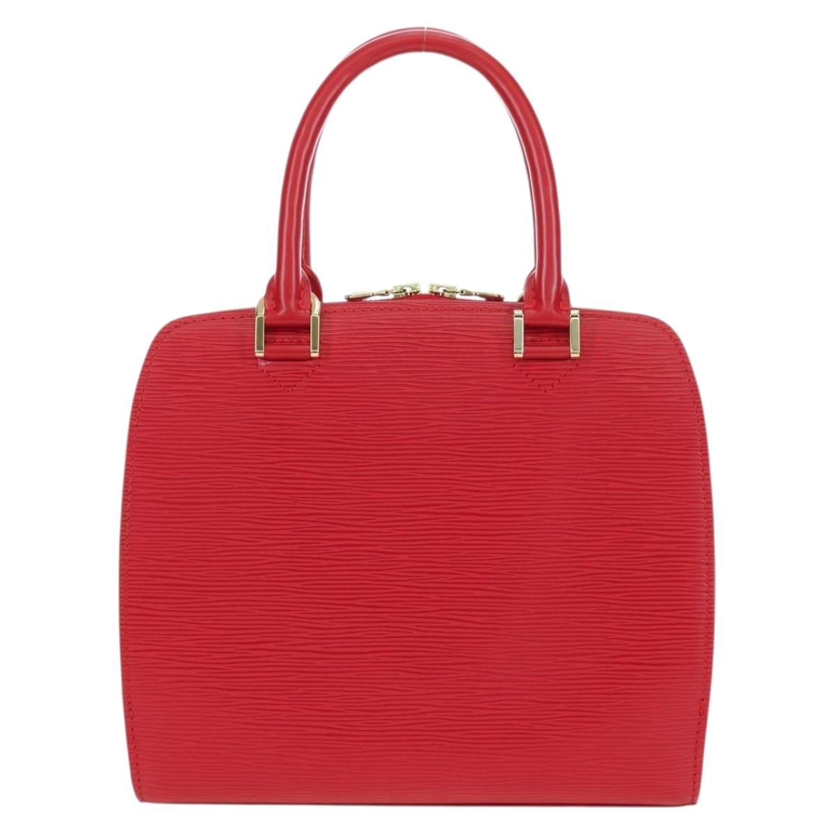 LOUIS VUITTON Epi Pont Neuf Hand Bag Red M52057 LV Auth ep14351SAV
